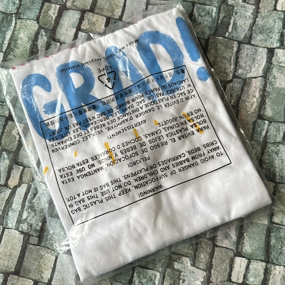 Kindergarten Grad Graphic Tee Sz M 7/8